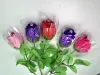 Multi-color simulation creative soap flowers, single wholesale soap flowers, Qixi Festival Valentine's Day gifts, eternal flowers, single rose stems with beads Specification image